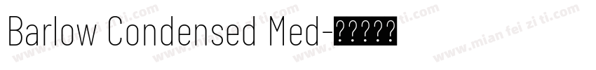 Barlow Condensed Med字体转换